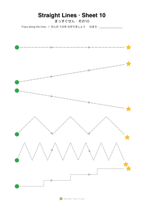Straight Lines · Sheet 10
